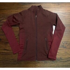 Lululemon women's Ready to Run jacket maroon long sleeve size 6 EUC